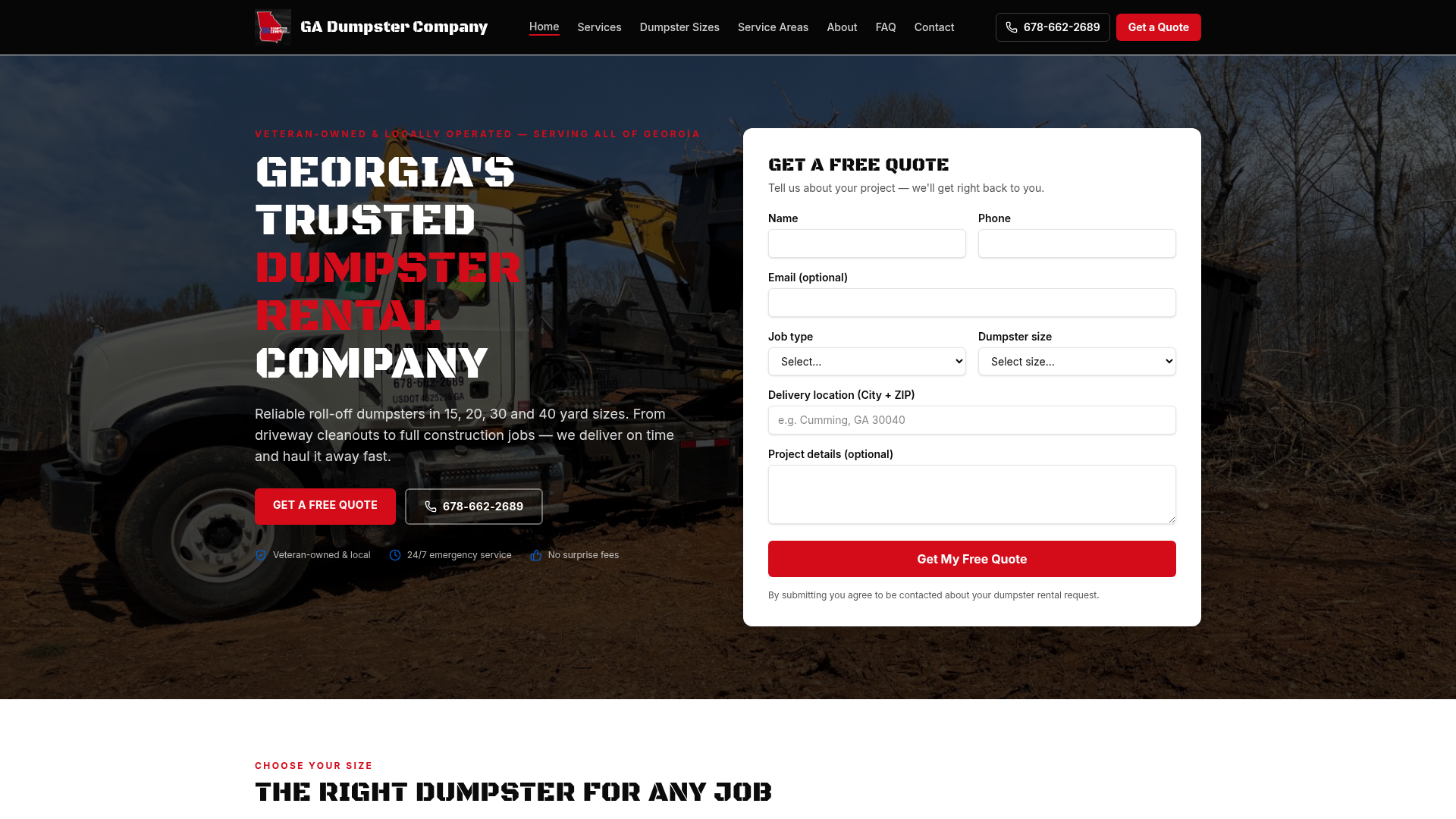 GA Dumpster Company